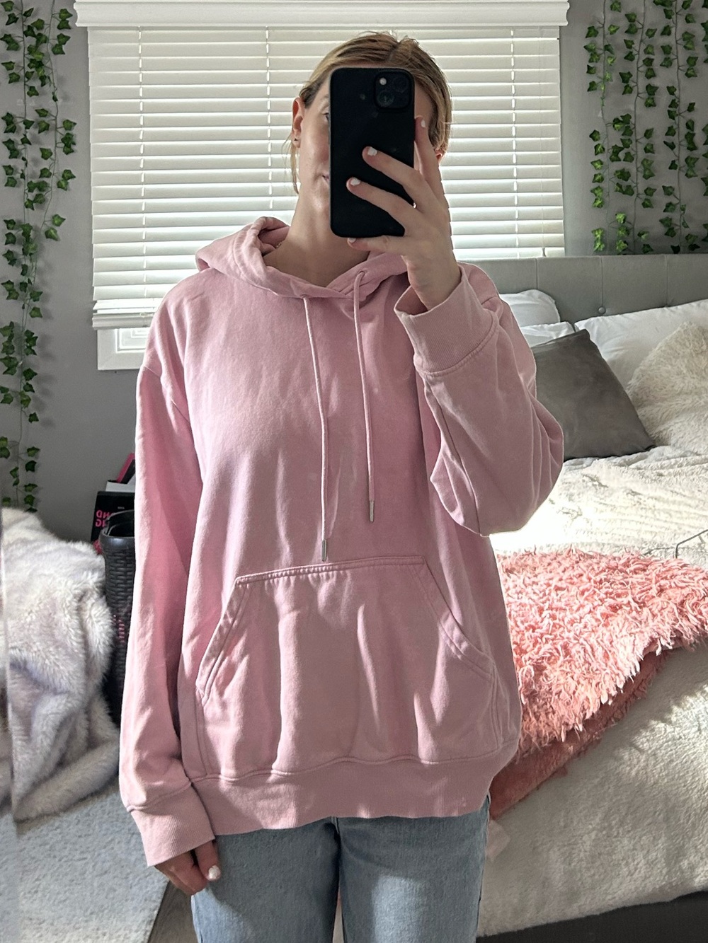 Light Pink Pullover Hoodie
